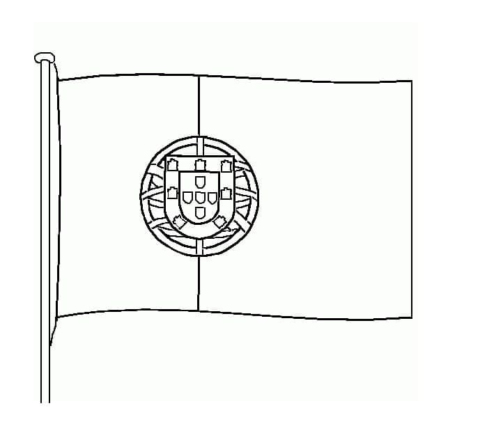 Coloriage Le Drapeau du Portugal