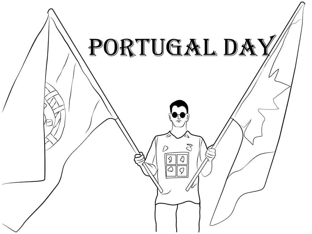 Le Jour du Portugal coloring page