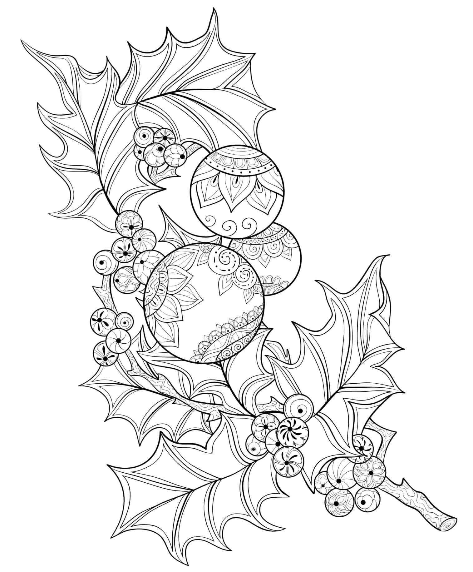 Noël Adultes coloring page