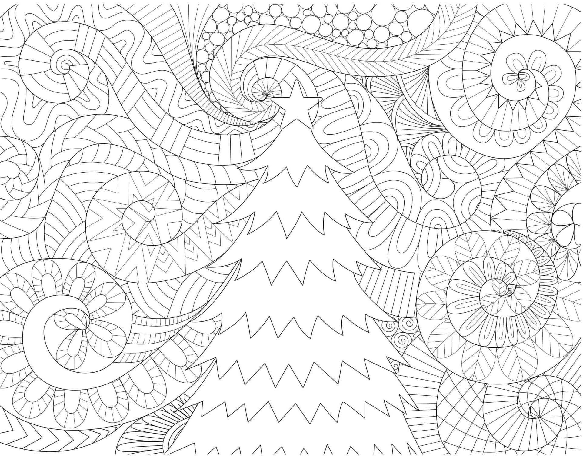 Noël pour Adultes coloring page