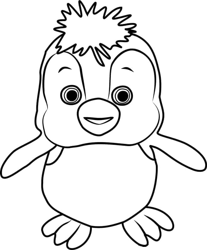 Pingouin de Masha Et Michka coloring page