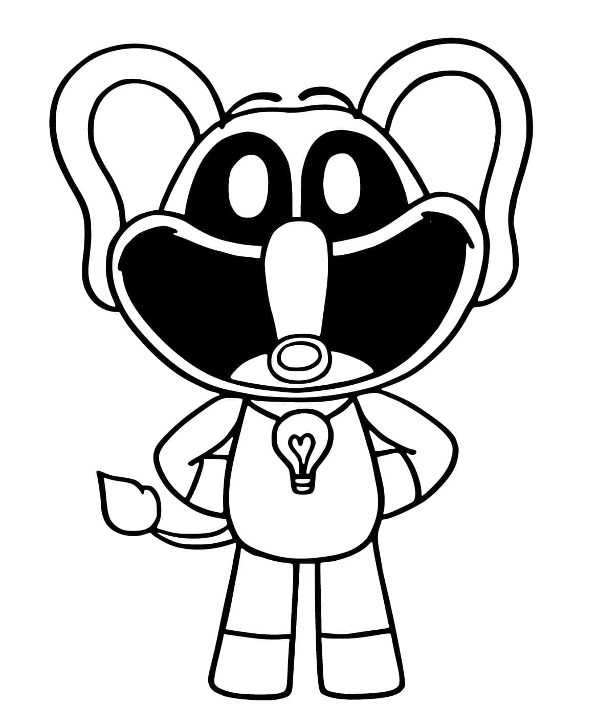 Poppy Playtime Bubba Bubbaphant coloring page