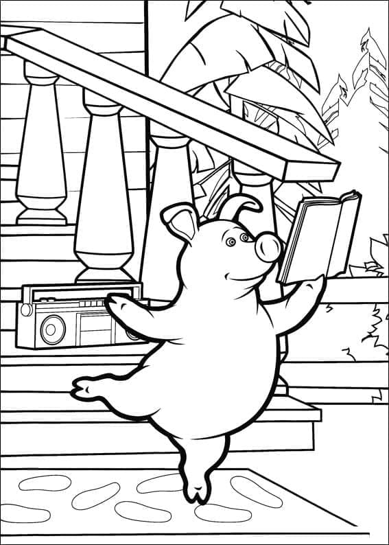 Rosie de Masha Et Michka coloring page