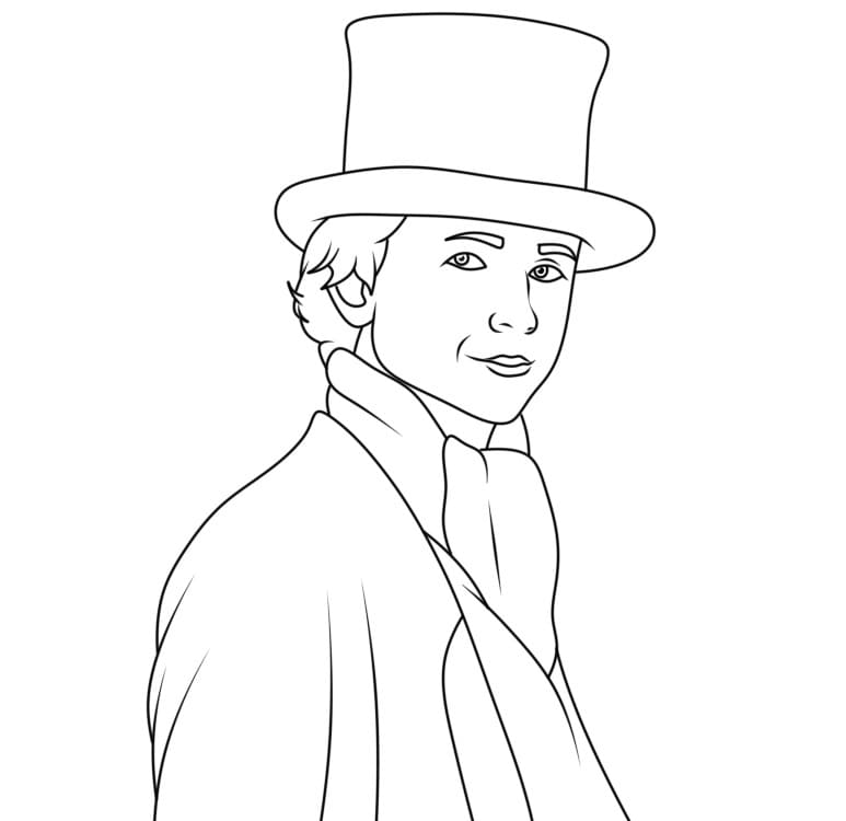 Coloriage Willy Wonka Imprimable