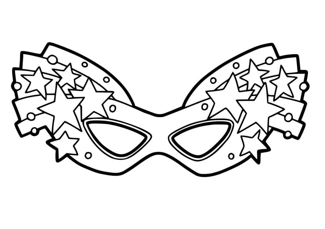 Coloriage Beau Masque de Carnaval