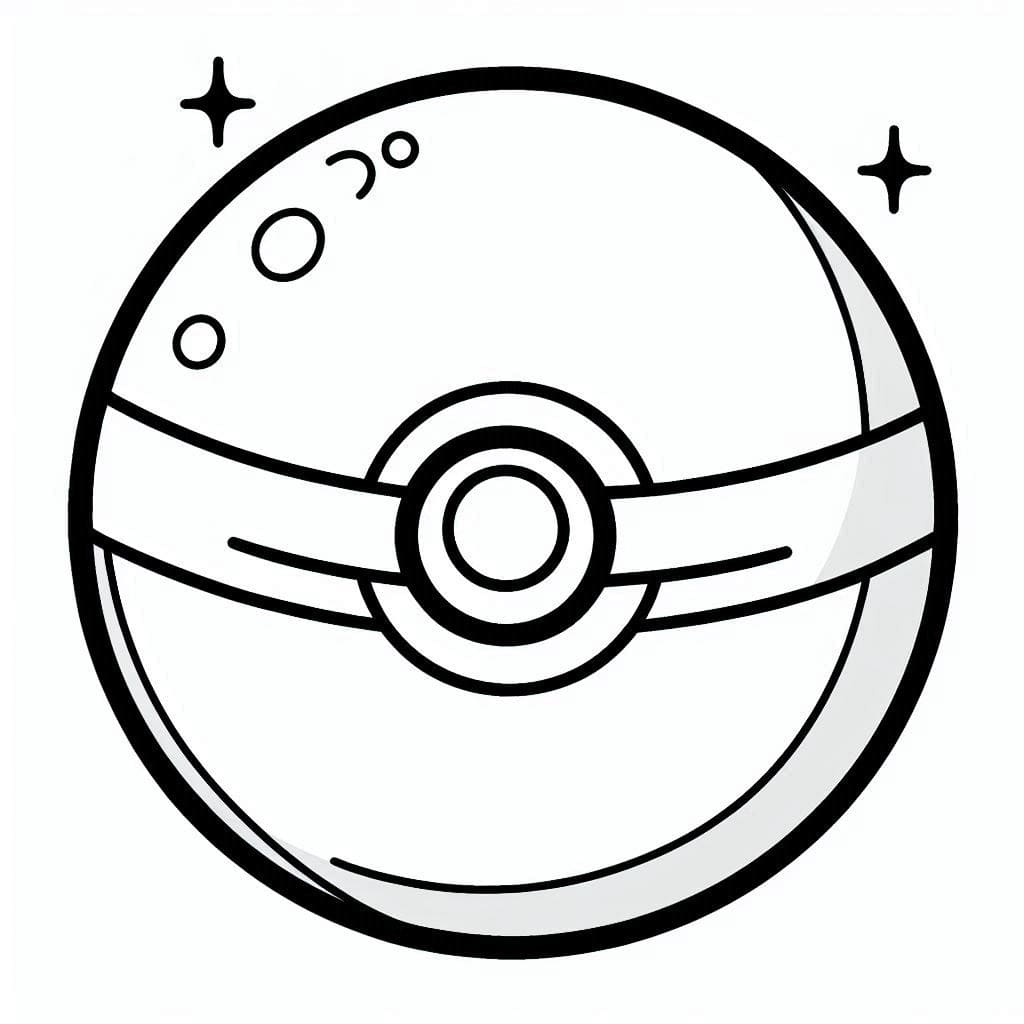 Coloriage Belle pokéball