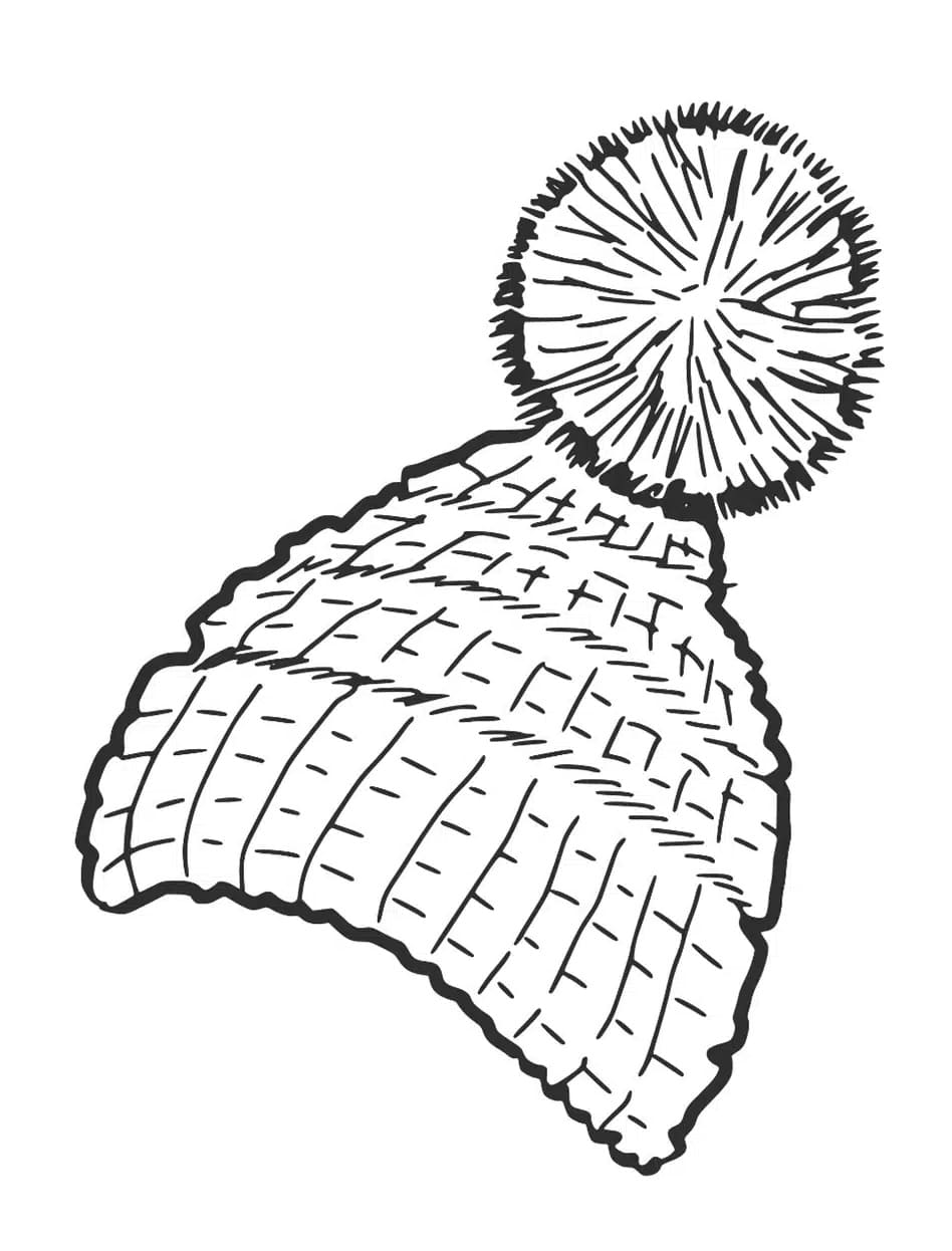 Bonnet imprimable pour enfants coloring page