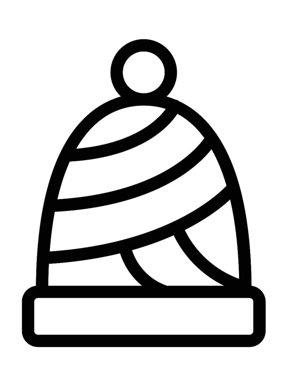 Bonnet très simple coloring page