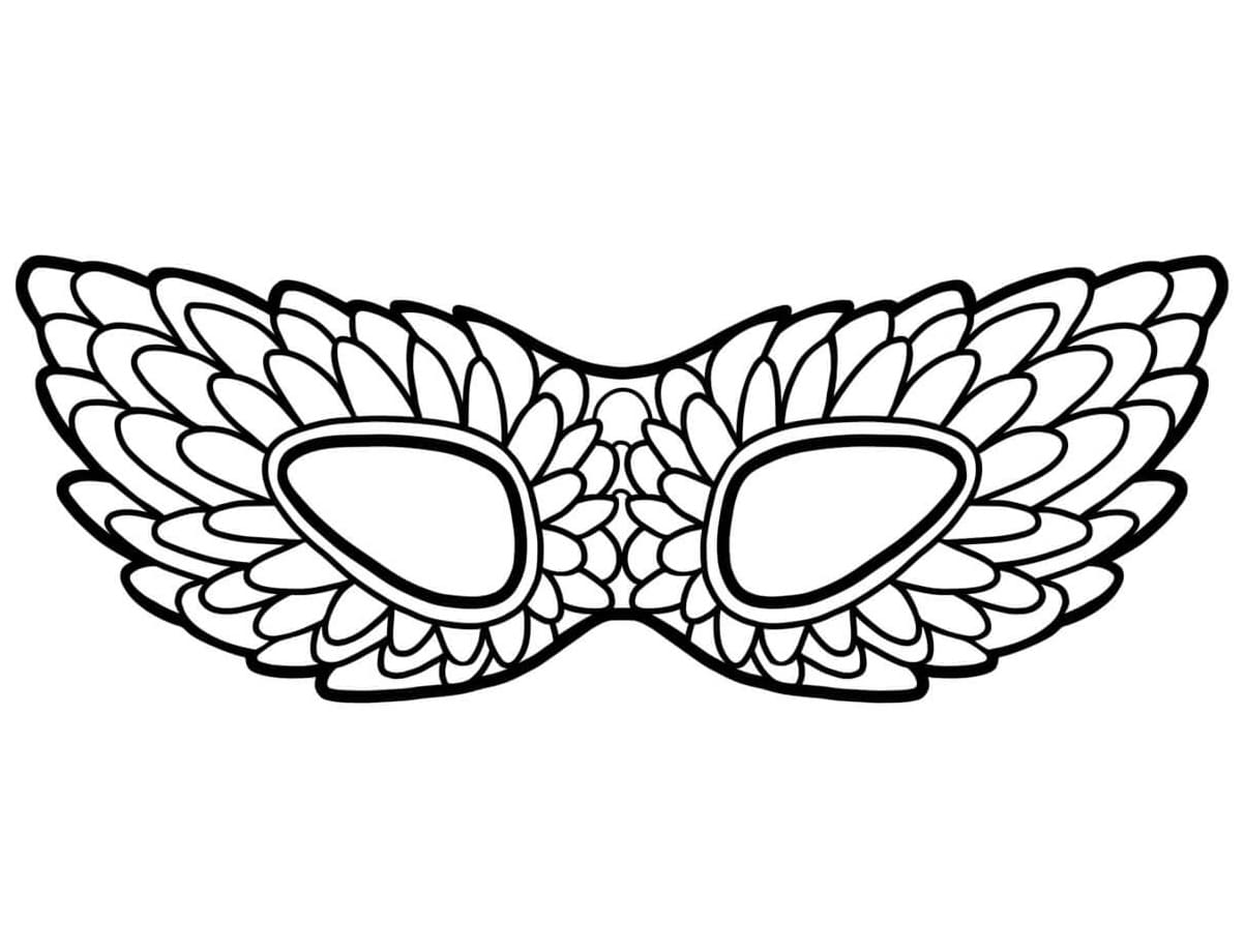 Dessin de masque de carnaval coloring page