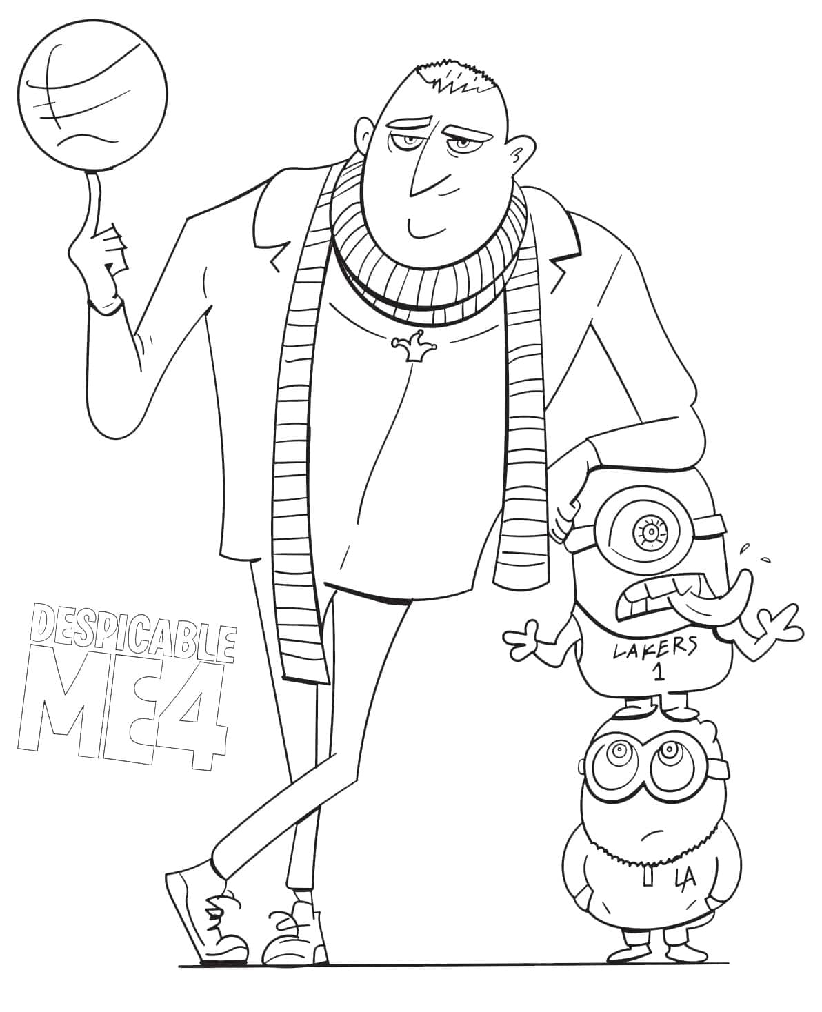 Dessin de Moi, Moche et Méchant 4 Gratuit coloring page