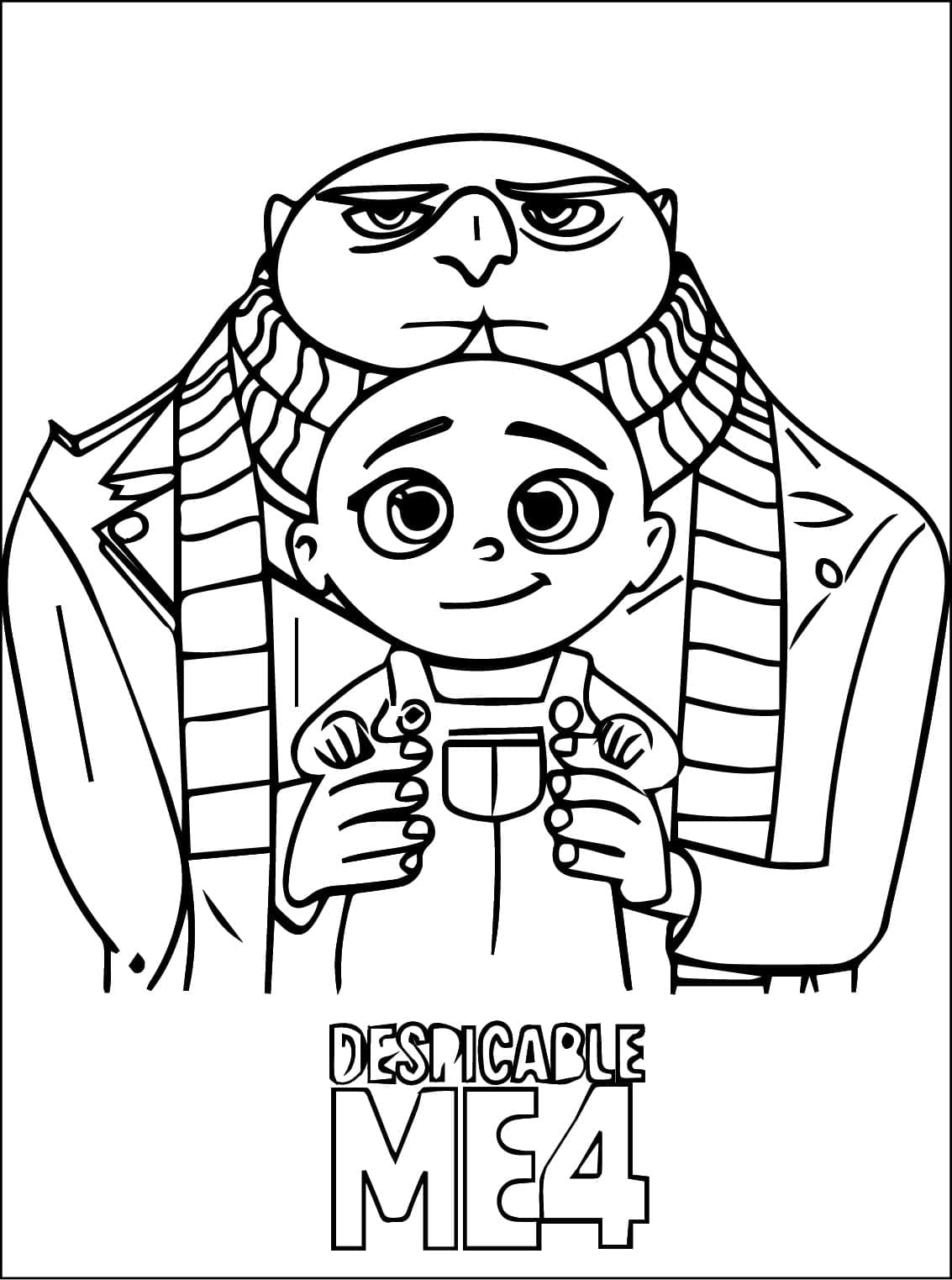 Dessin de Moi, Moche et Méchant 4 coloring page