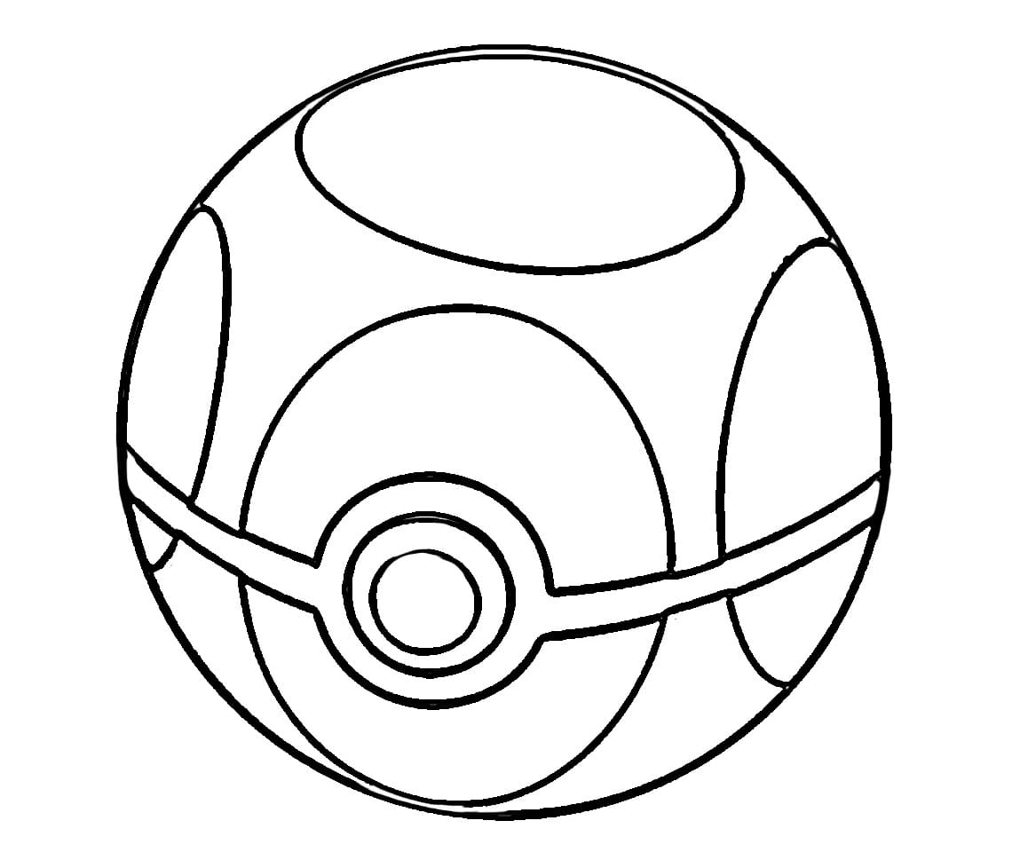 Dessin de Pokéball coloring page