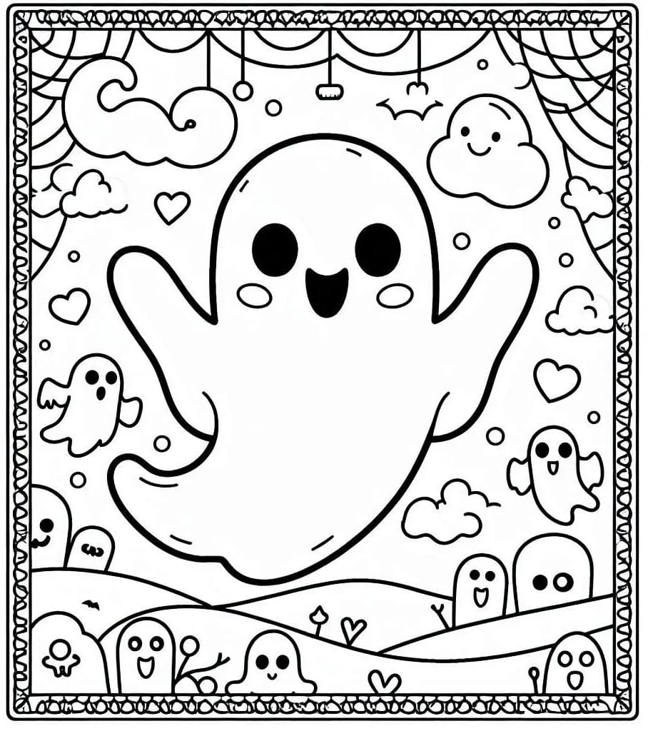 Image de Fantôme Halloween coloring page