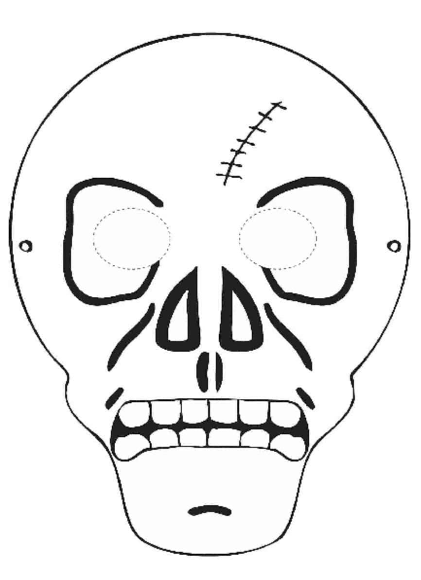 Coloriage Image de masque d'Halloween