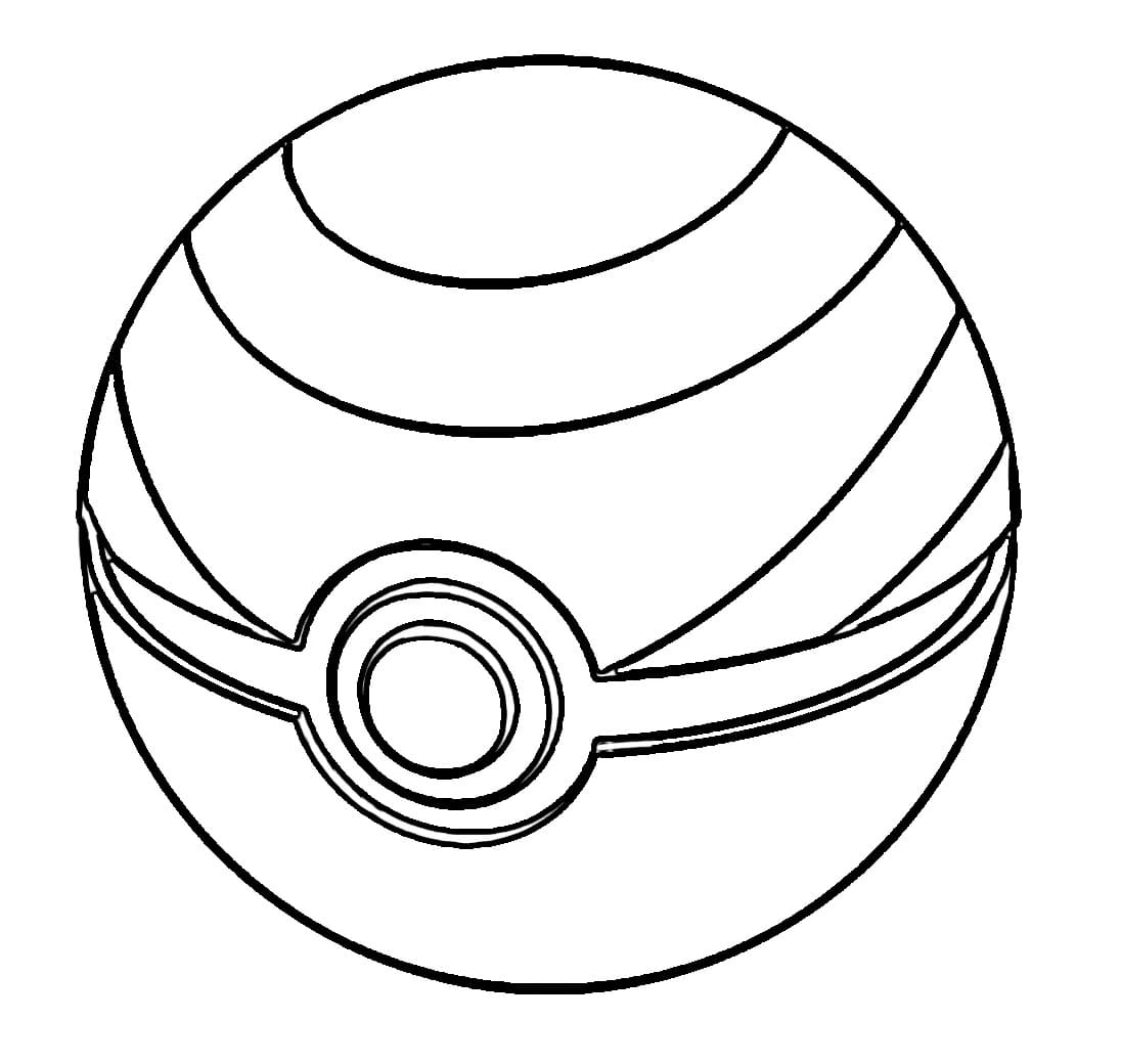 Imprimable Pokéball coloring page