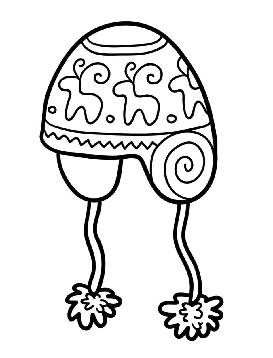 Joli bonnet coloring page