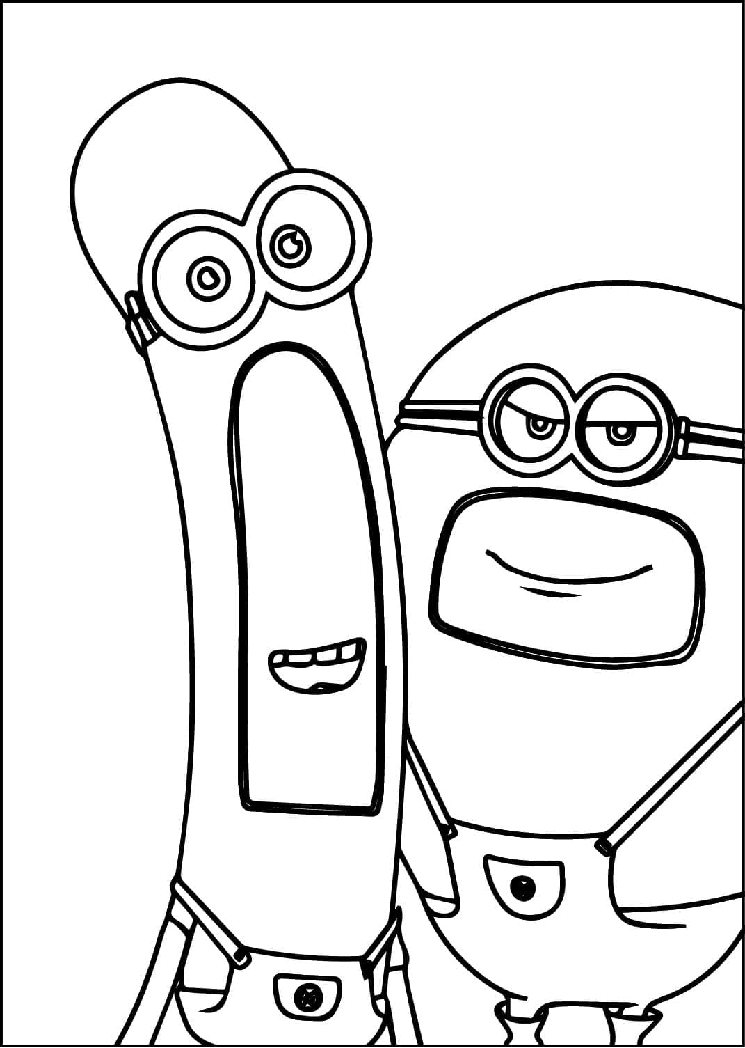 Mega Minions dans Moi, Moche et Méchant 4 coloring page