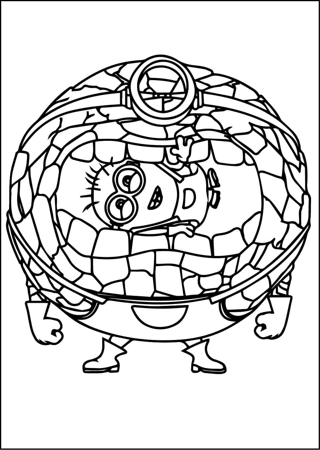 Mega Minions de Moi, Moche et Méchant 4 coloring page