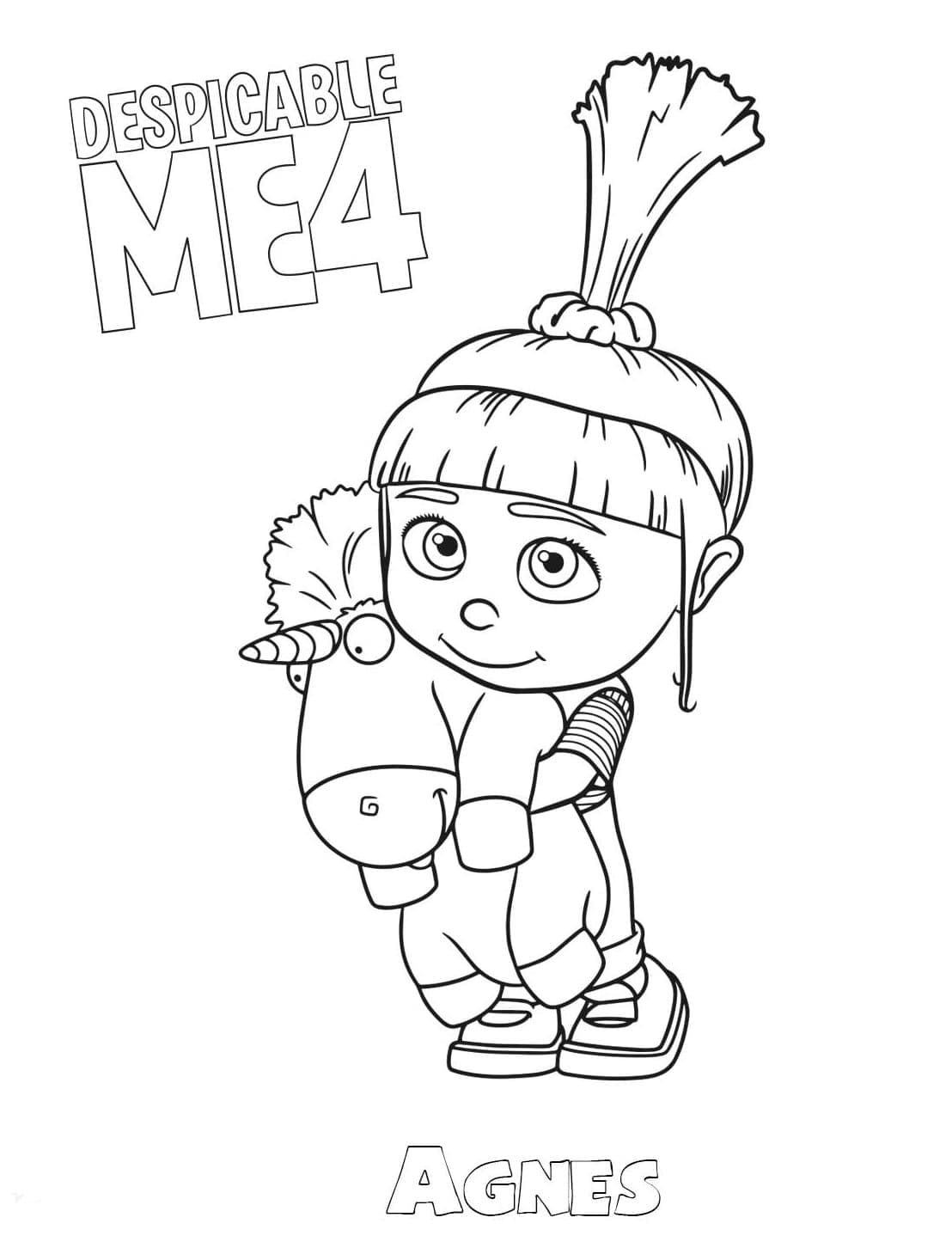 Moi Moche et Méchant 4 Agnès coloring page