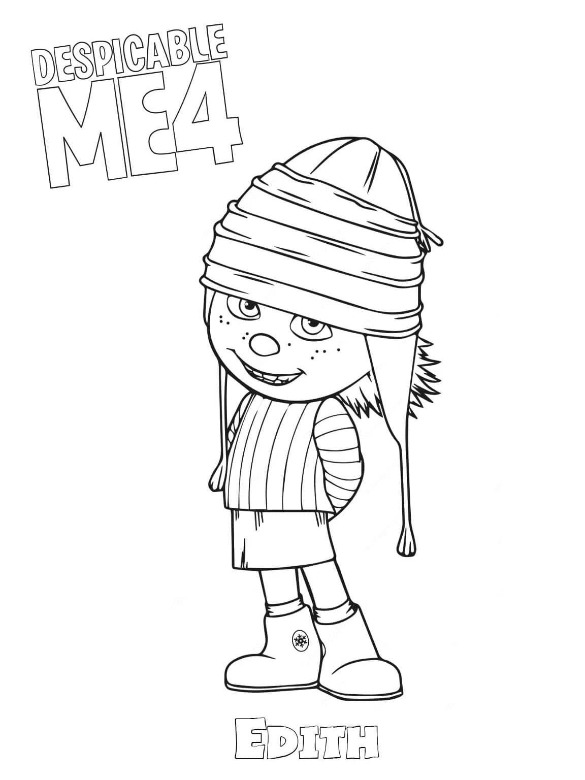 Moi, Moche et Méchant 4 Edith coloring page