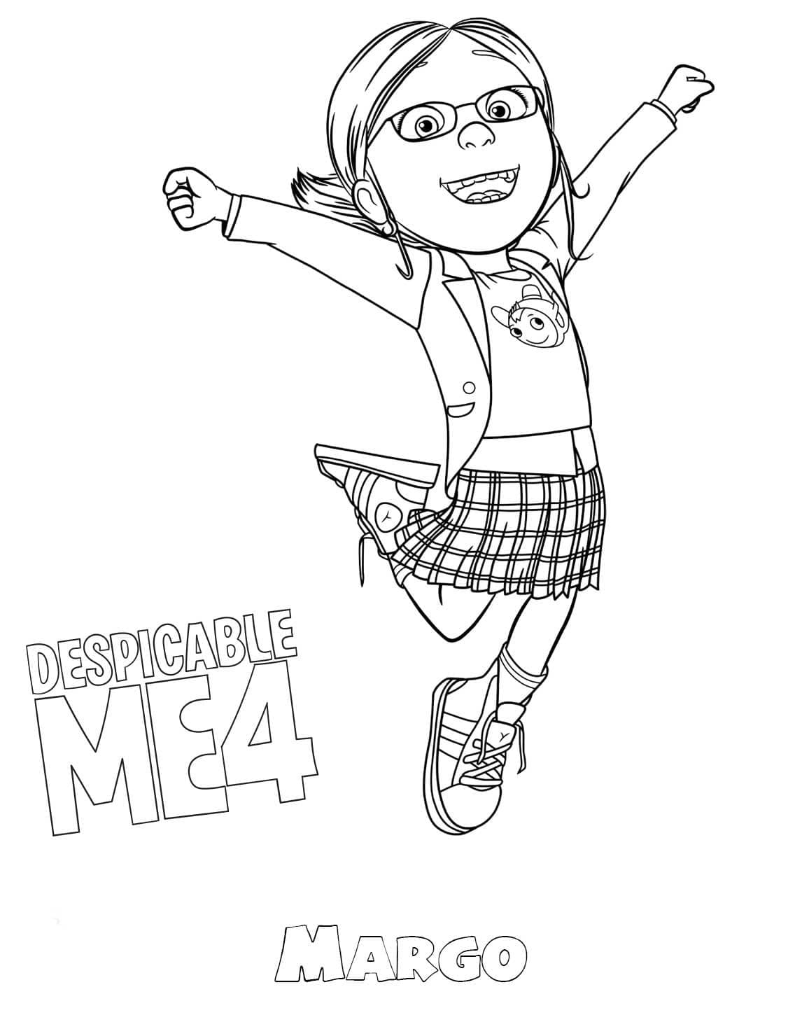 Moi, Moche et Méchant 4 Margo coloring page