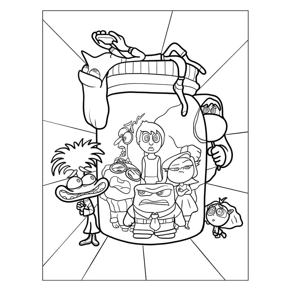 Personnages de Vice-versa 2 coloring page