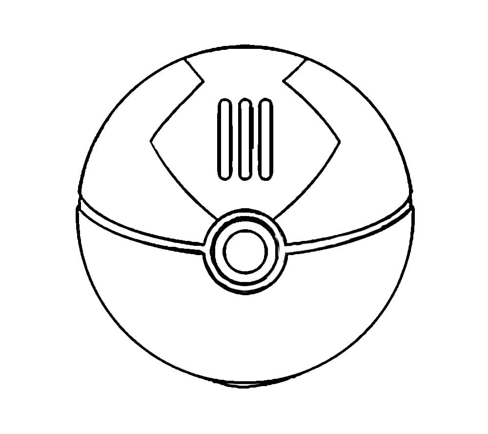 Pokéball Gratuit pour les enfants coloring page