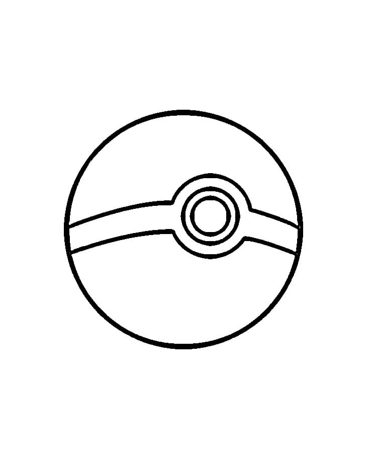 Coloriage Pokéball Gratuit