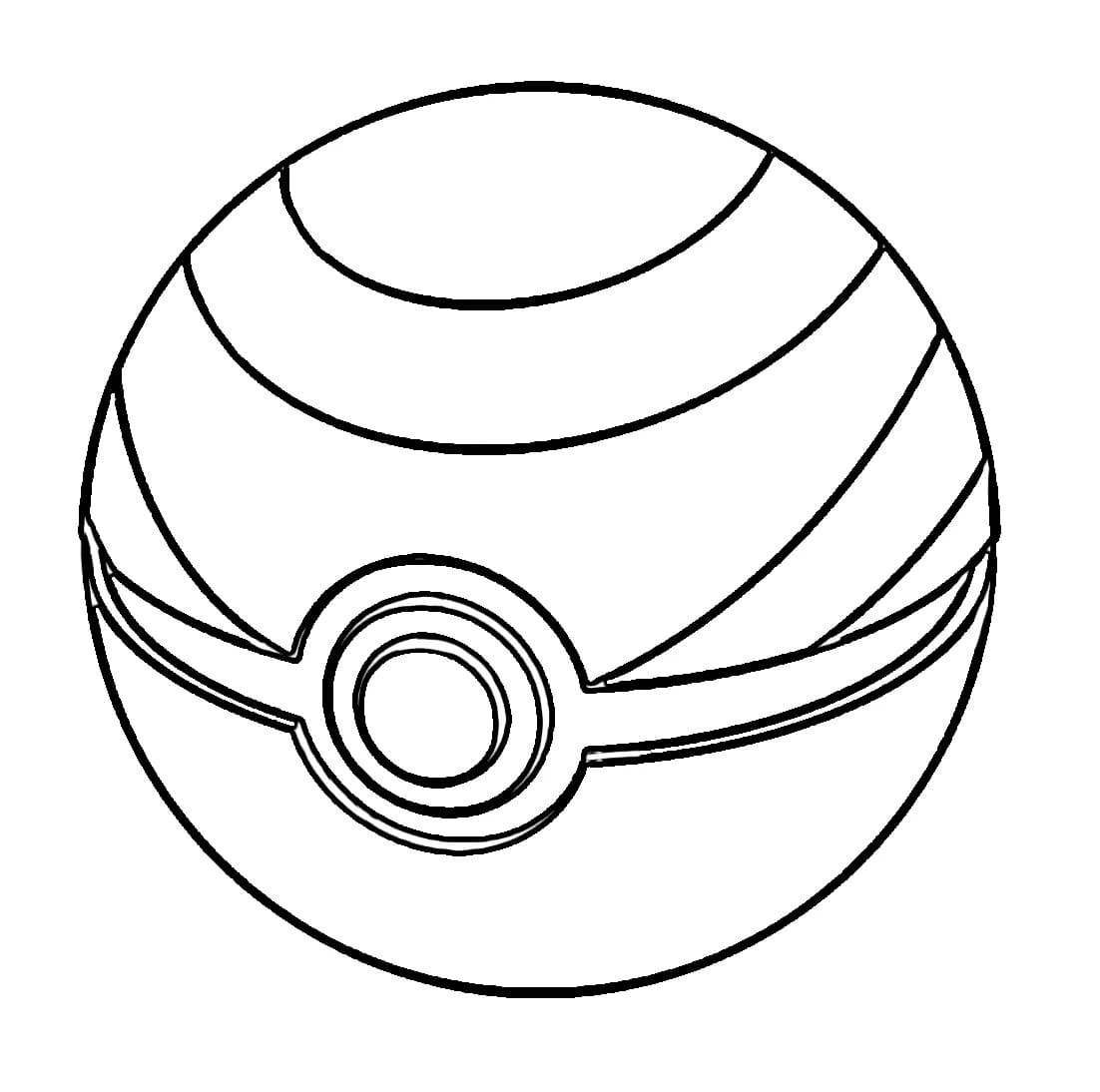 Pokéball Imprimable pour enfants coloring page