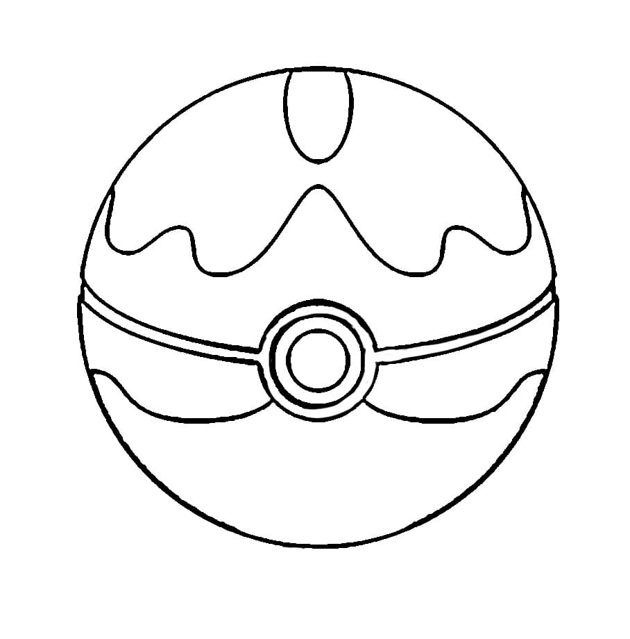 Coloriage Pokéball incroyable