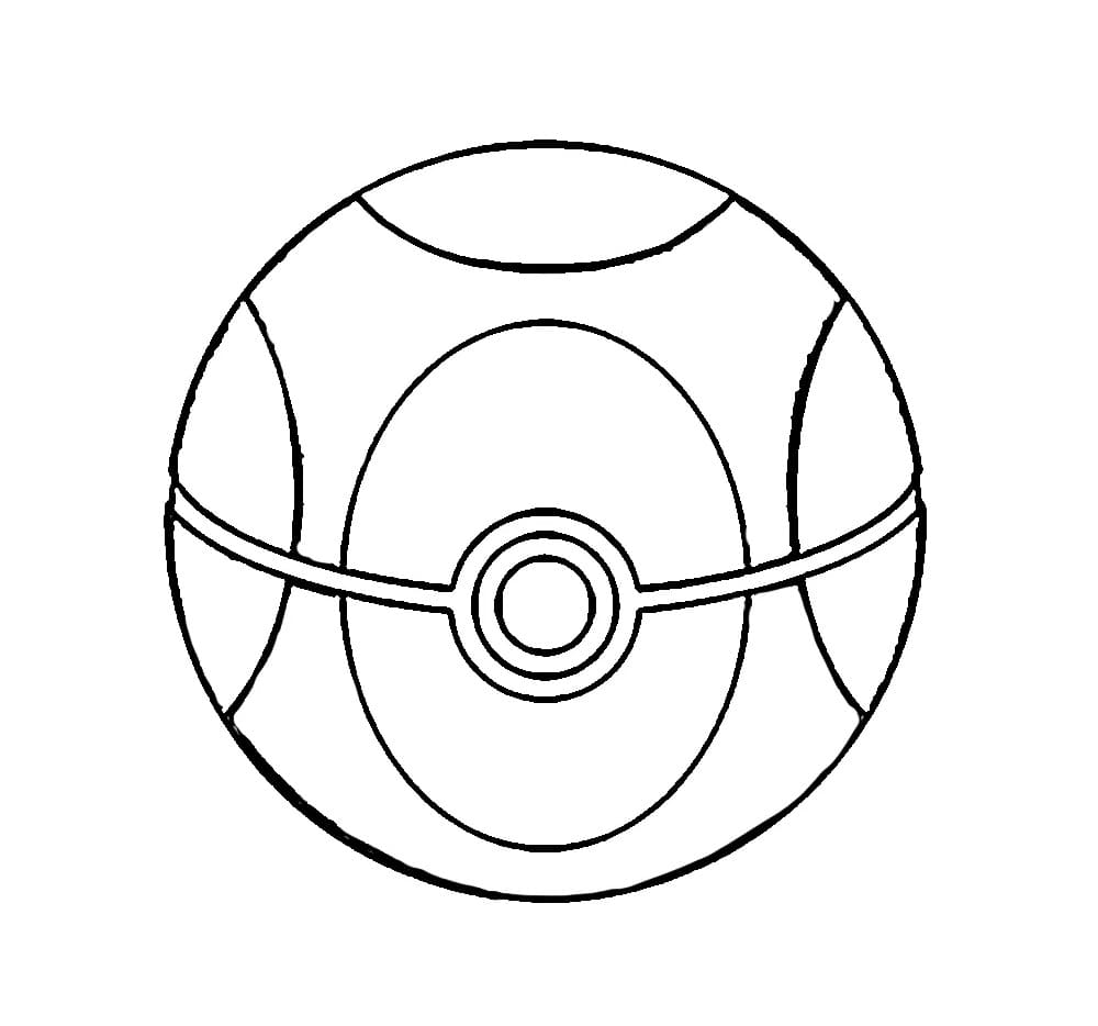 Pokéball pour les enfants coloring page