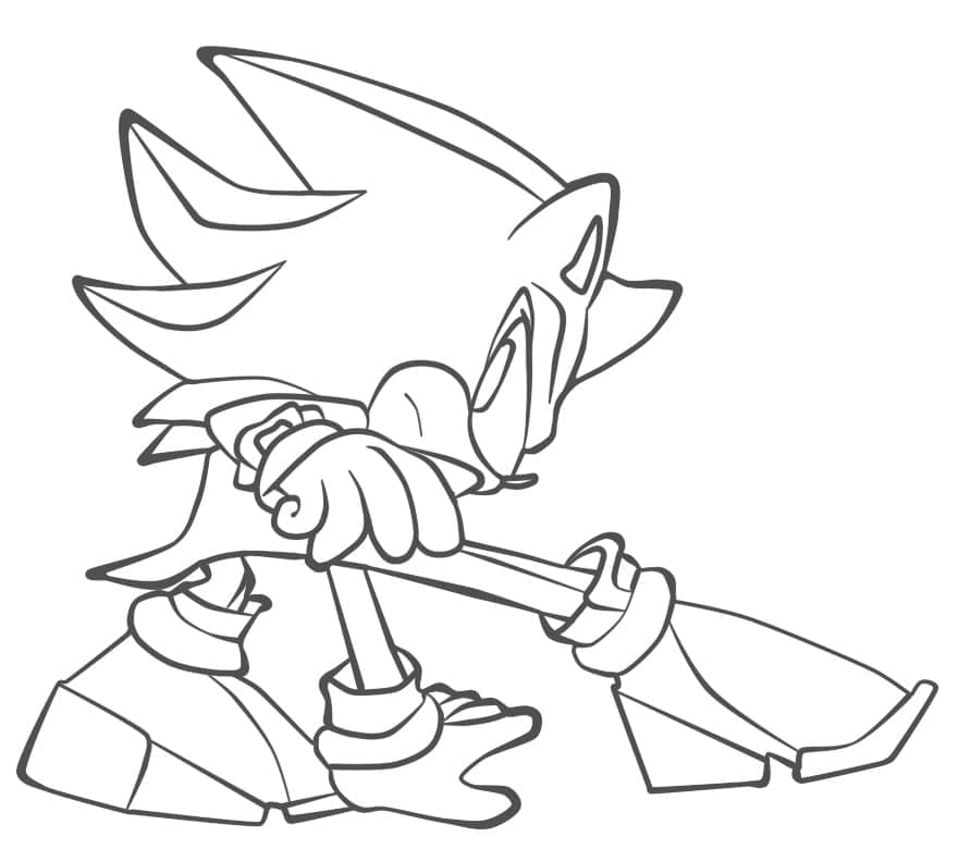 Shadow Sonic Imprimable Pour les Enfants coloring page