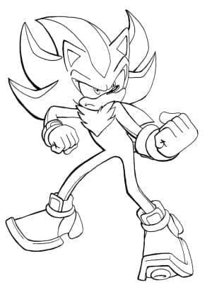 Shadow Sonic Pour les Enfants coloring page