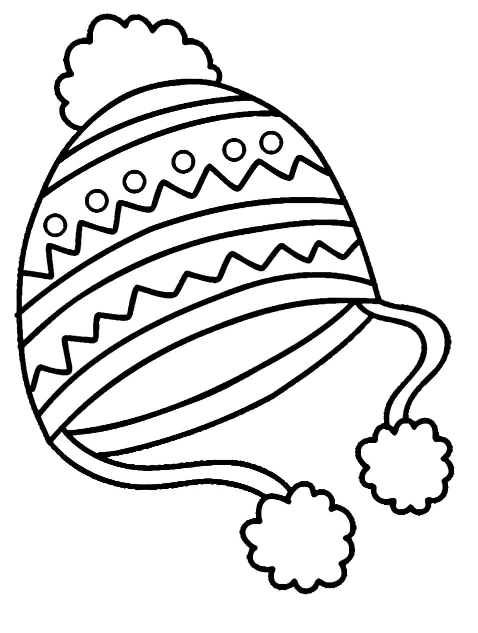 Très beau bonnet coloring page