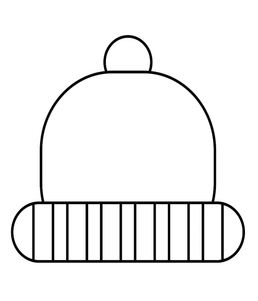 Un bonnet facile coloring page