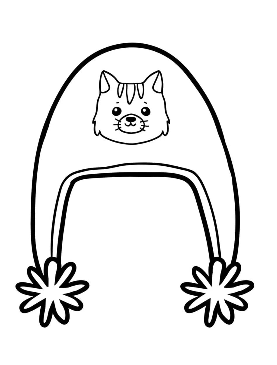 Un bonnet mignon coloring page