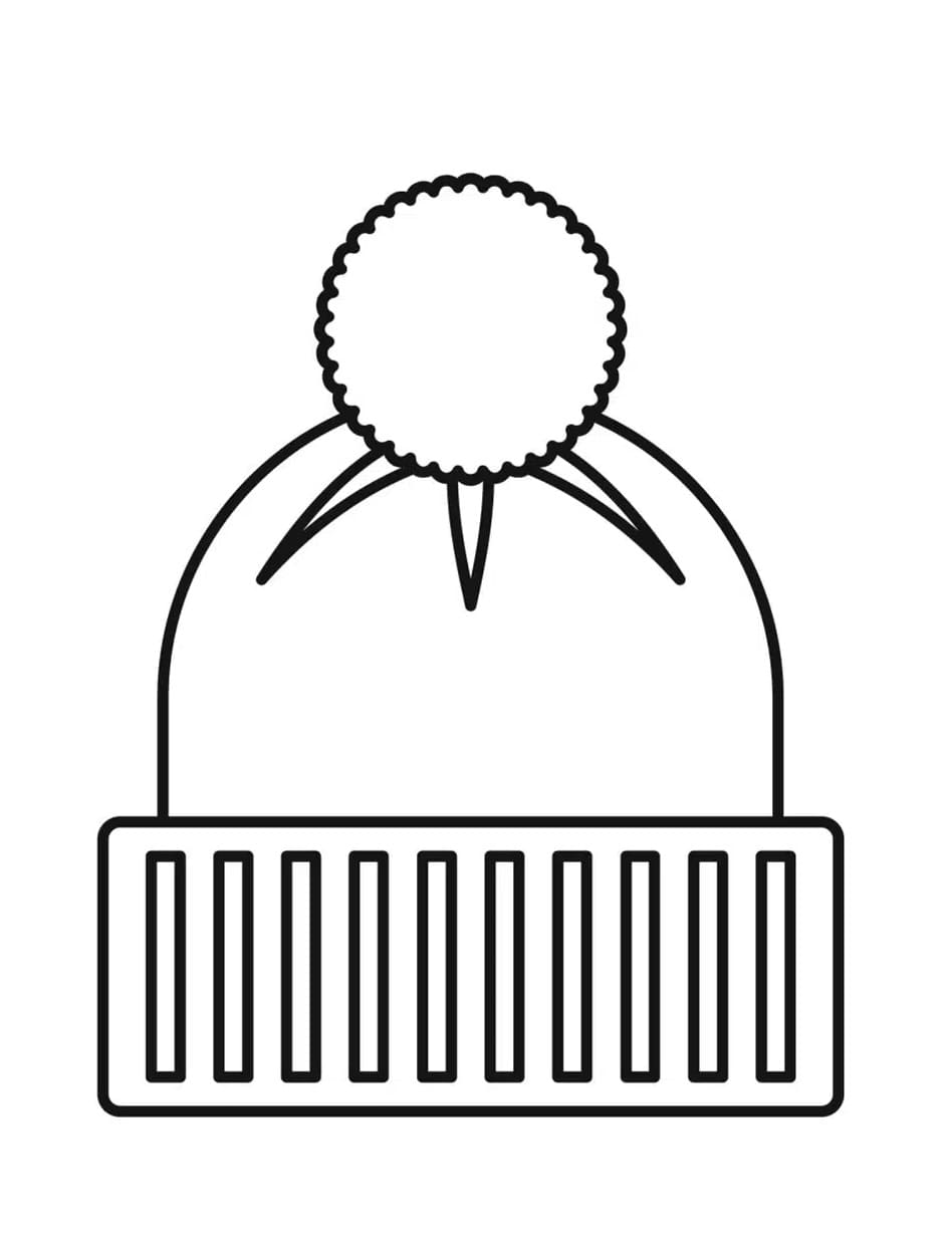 Un bonnet très facile coloring page