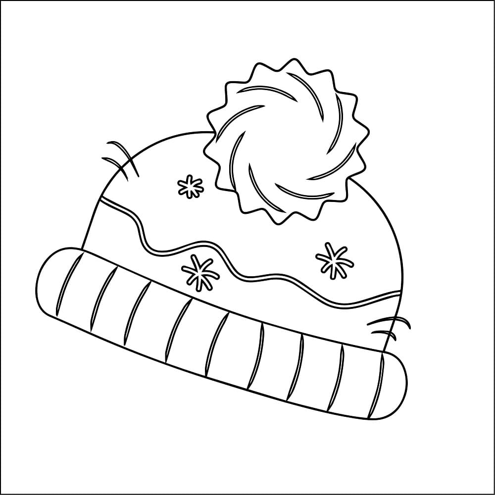 Un bonnet très mignon coloring page