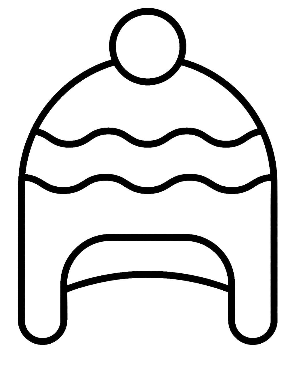 Un bonnet très simple coloring page