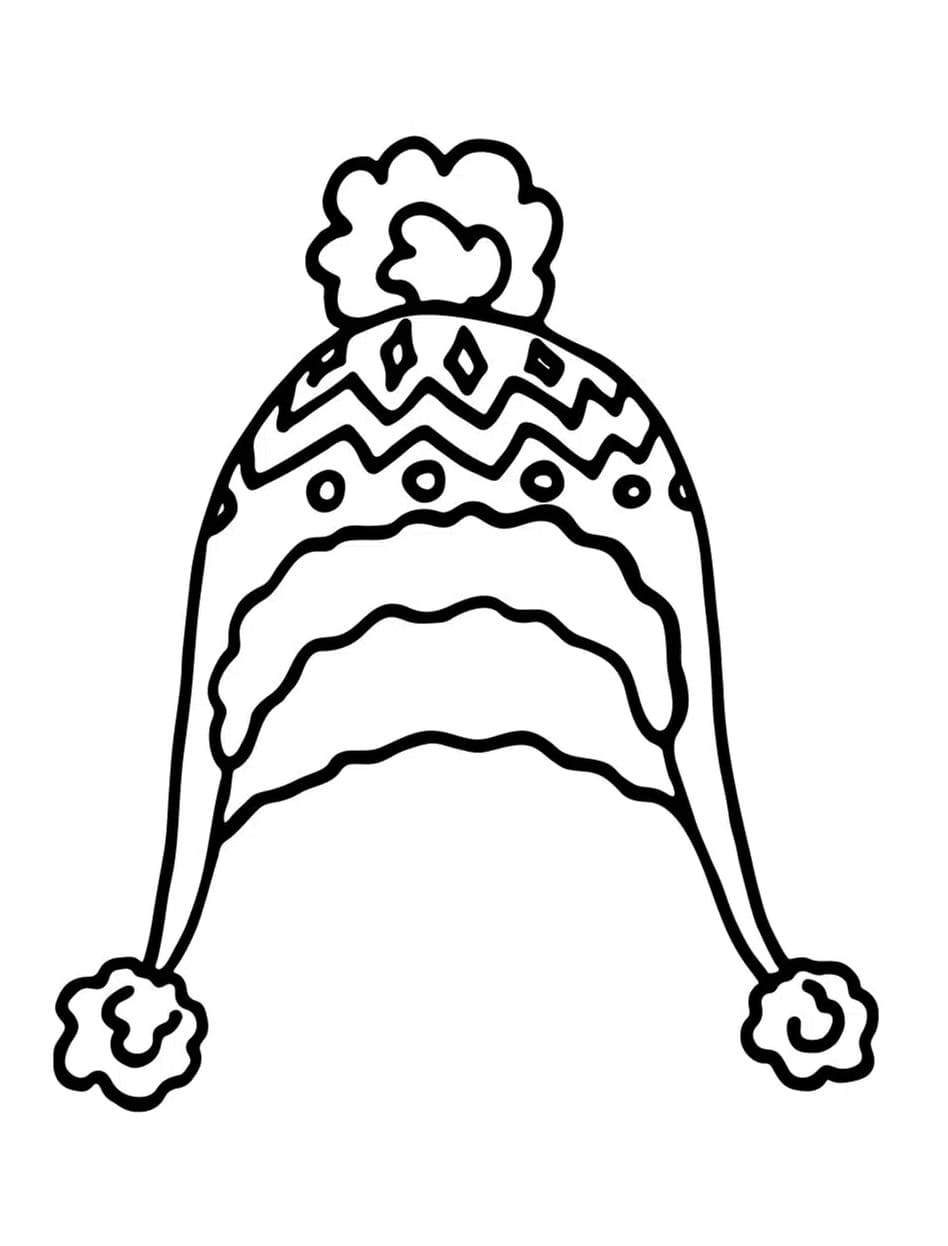 Un bonnet coloring page