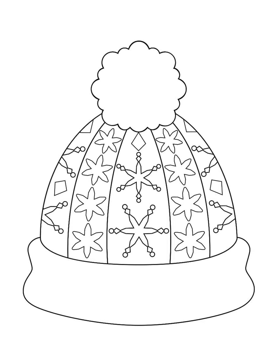 Coloriage Un joli bonnet