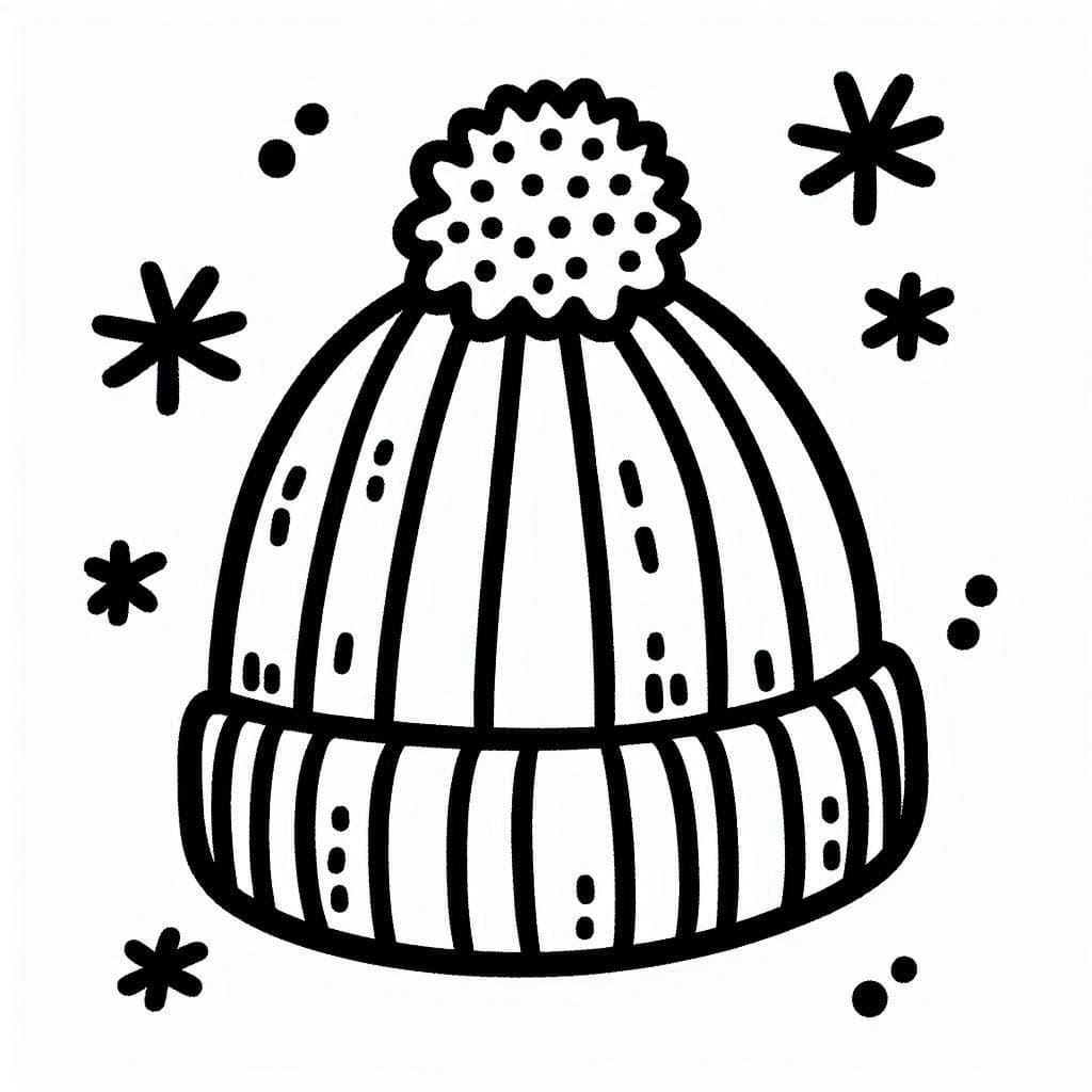 Un très beau bonnet coloring page