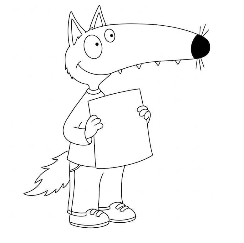 Coloriage Imprimable Loup Auzou