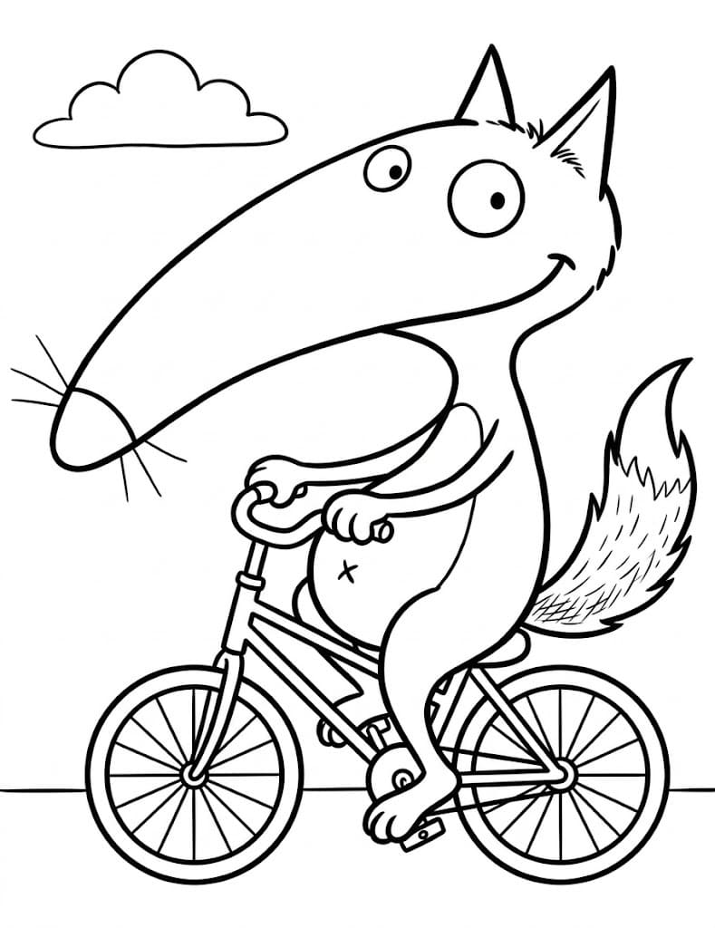 Coloriage Loup Auzou Juin