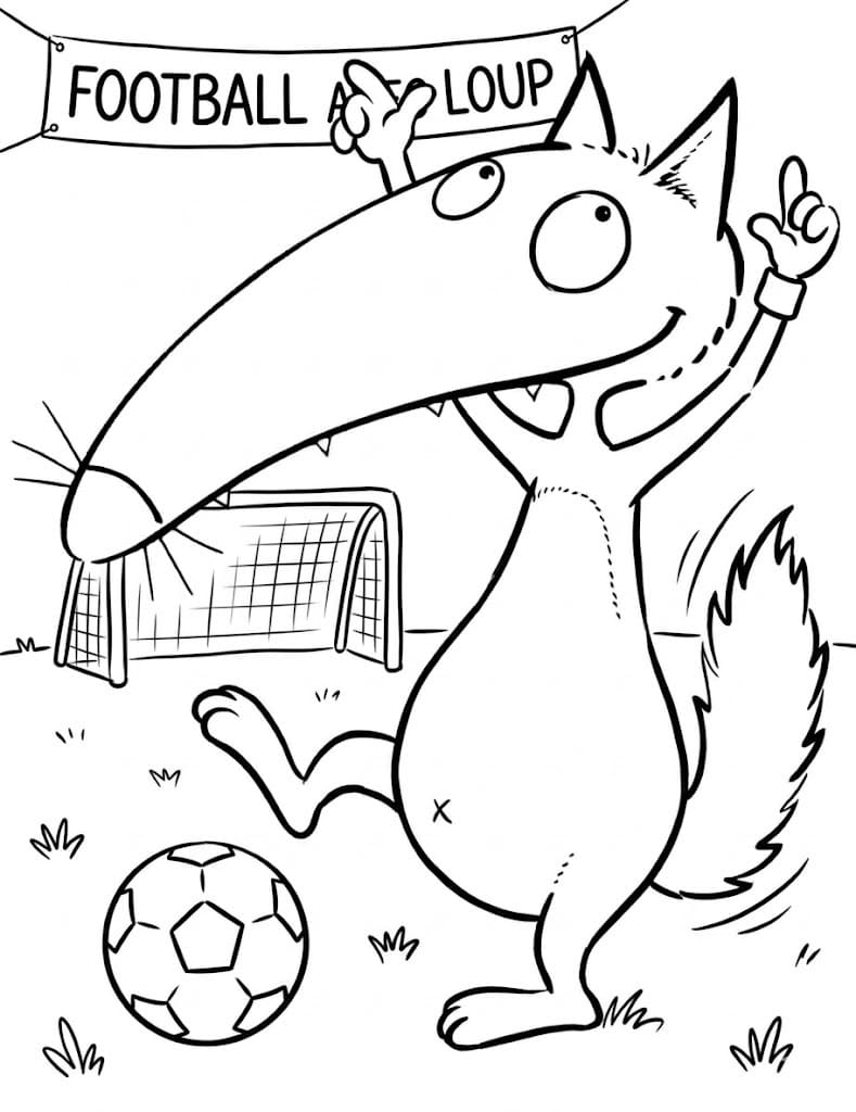 Coloriage Loup Auzou Novembre