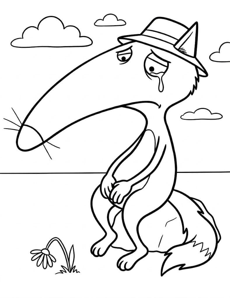 Coloriage Photo de Loup Auzou