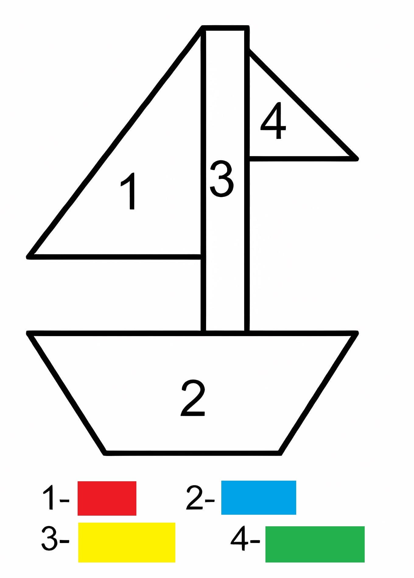 Coloriage Bateau Magique Facile