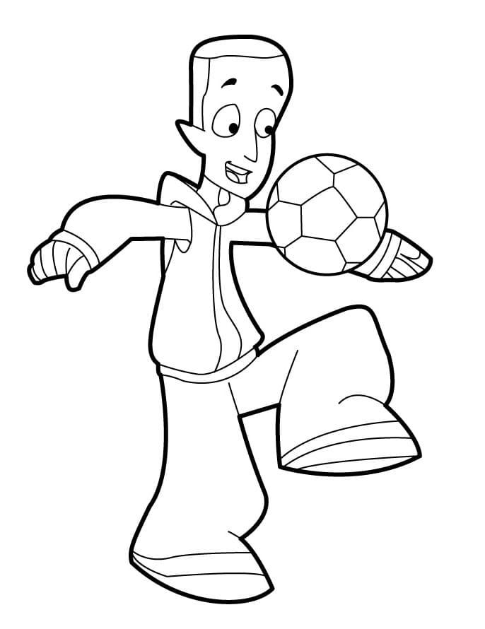 Coloriage Dessin de Foot 2 Rue Gratuit