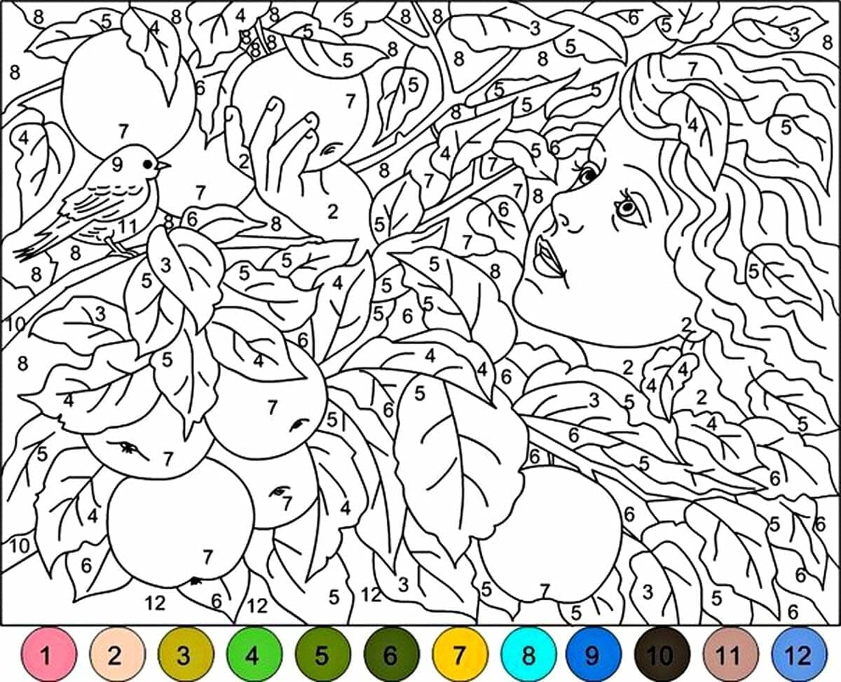 Coloriage Fille Magique Difficile