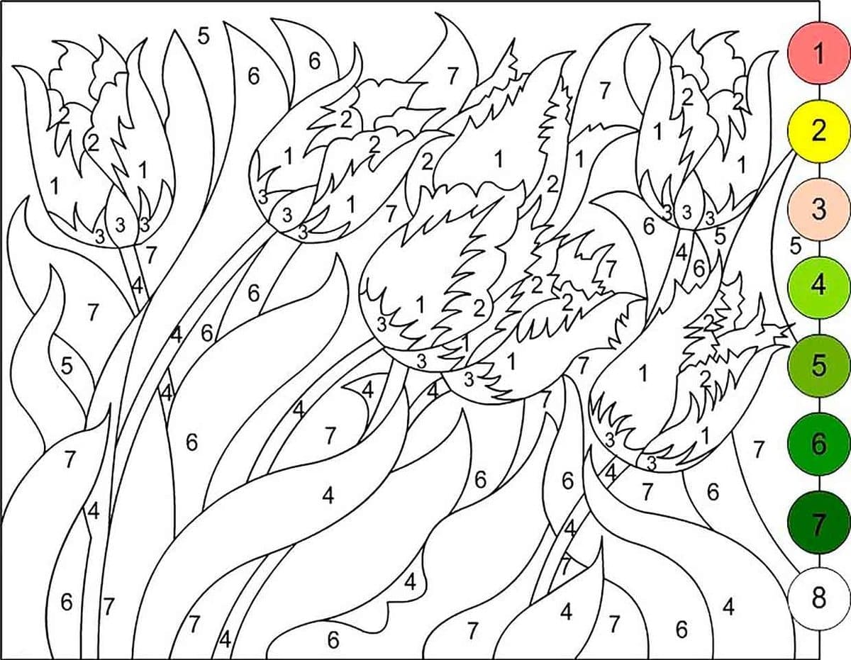 Coloriage Fleur Magique Difficile